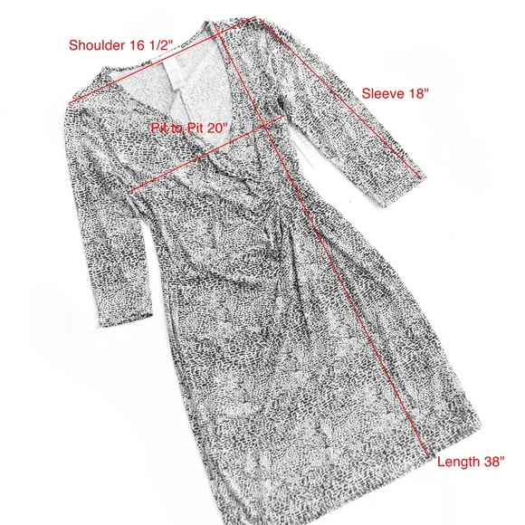 Laundry by Design Print Wrap Dress - Picture 6 of 6